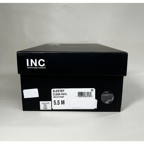 INC. International Concepts Women's Eleste Vinyl Wedges - Clear Vinyl 5.5M - Picture 7 of 9